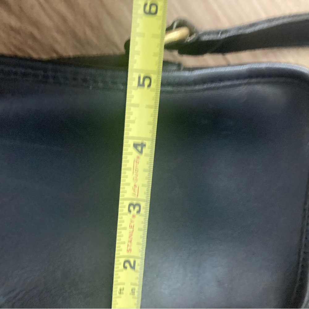 vintage coach black leather bag - Picture 6 of 11
